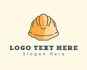 Worker - Hard Hat Construction logo design