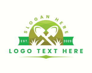 Hose Spray - Garden Shovel Landscaping logo design