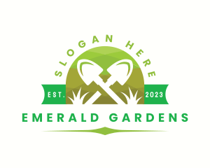 Garden Shovel Landscaping  logo design