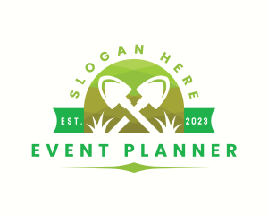 Organic - Garden Shovel Landscaping logo design