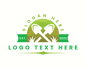 Spade - Garden Shovel Landscaping logo design