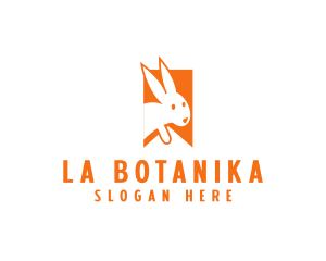 Orange - Bunny Pet Bookmark logo design
