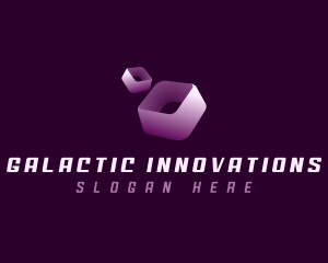 Sci Fi - 3D Futuristic Cube logo design