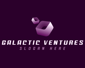 Sci Fi - 3D Futuristic Cube logo design