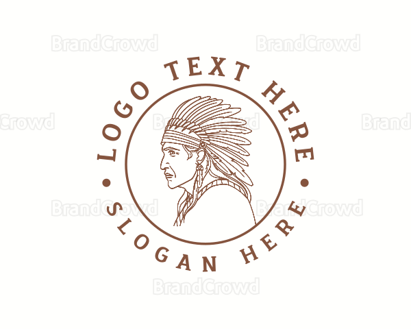 Native American Man Logo