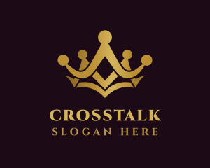 Gold Elegant Crown Logo