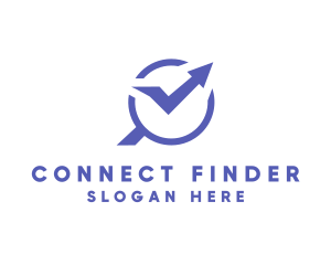 Finder - Statistics Finder Check logo design