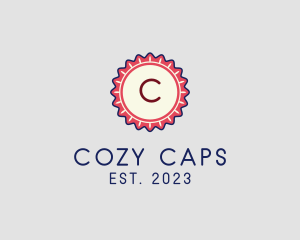 Bottle Cap Retro logo design