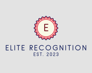 Recognition - Bottle Cap Retro logo design
