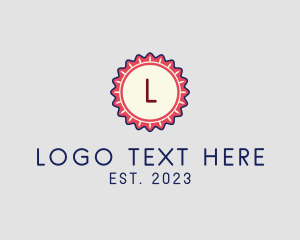 Academic - Bottle Cap Retro logo design