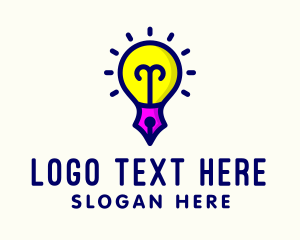 Tutorial - Legal Pen Light Bulb logo design