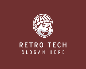 Retro Lumberjack Man  logo design