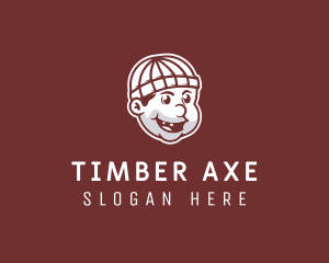 Retro Lumberjack Man  logo design