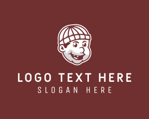 Sticker - Retro Lumberjack Man logo design