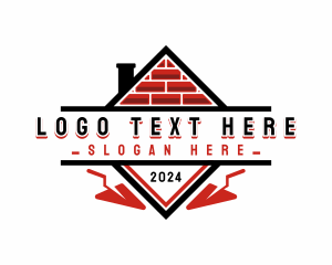 Brick Trowel Construction Logo