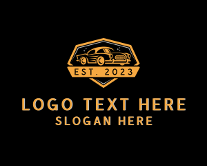 Sports Car - Classic Car Auto Detailing logo design