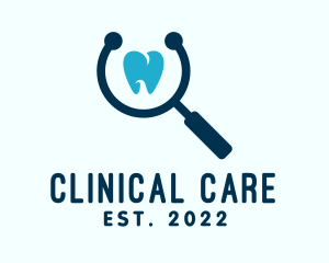 Magnifying Glass Dental Clinic  logo design