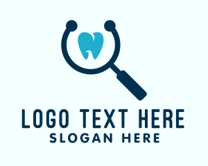 Magnifying Glass Dental Clinic  Logo