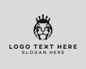 Wild Lion Crown logo design