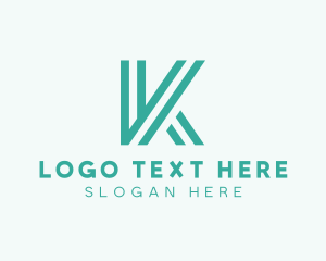 Text - Modern Generic Letter K logo design
