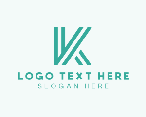 Modern - Modern Mint K logo design