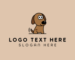Red Dog - Dog Pet Puppy logo design