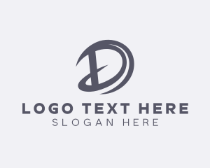 Courier - Logistics Delivery Courier Letter D logo design