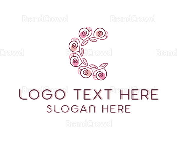 Flower Styling Letter C Logo