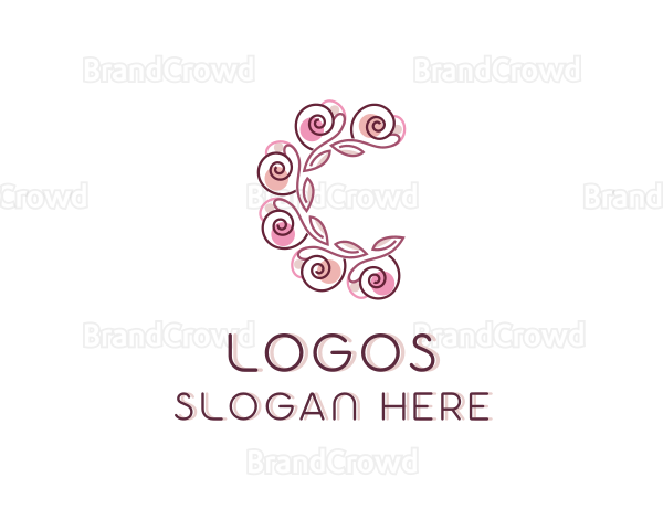 Flower Styling Letter C Logo
