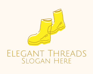 Yellow Rain Boots logo design