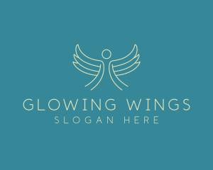 Heaven Angel Wings logo design