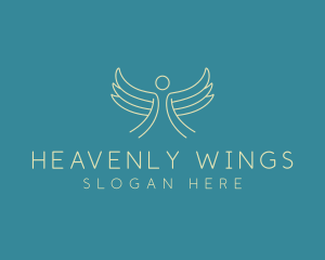 Heaven Angel Wings logo design