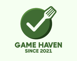 Guaranteed - Vegan Food Check logo design