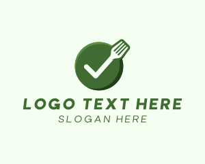 Vegan Food Check logo design