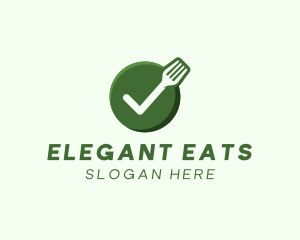 Vegan Food Check logo design