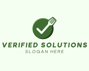 Vegan Food Check logo design