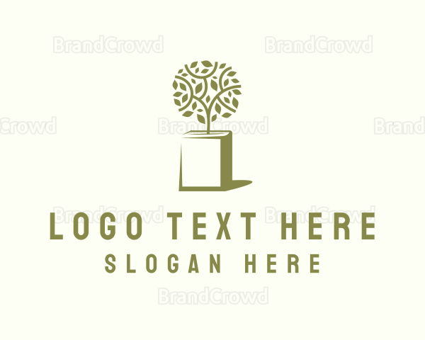 Tree Leaf Book Logo
