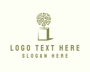 Tree Leaf Book Logo