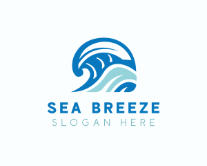 Wave Sea Tourism logo design