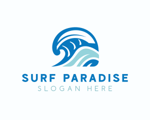 Wave Sea Tourism logo design