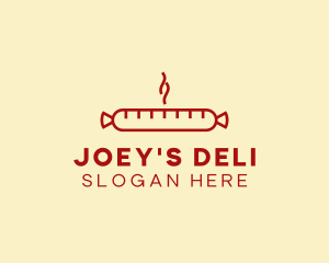 Hot Sausage Deli logo design