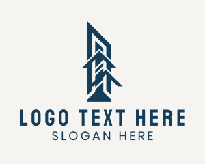 Land Developer - Realty Roof Building logo design