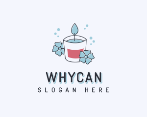 Wellness Candle Flower Logo