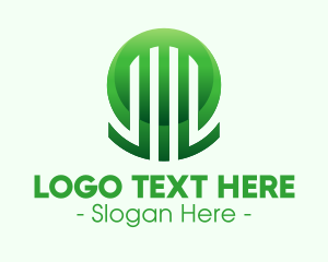 Circle - Green Digital Circle logo design