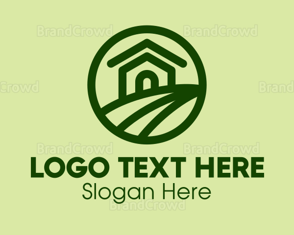 Green Farmhouse Farm Logo