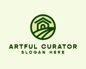 Farmhouse Farm Landscape logo design