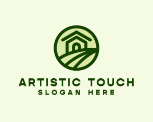 Farmhouse Farm Landscape logo design