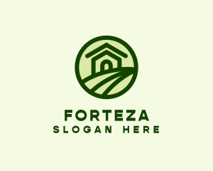 Farmhouse Farm Landscape logo design