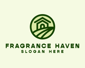 Farmhouse Farm Landscape logo design