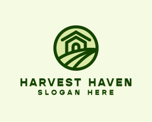 Farmhouse Farm Landscape logo design